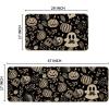 Artoid Mode Ghosts Boo Pumpkin Leave Halloween Kitchen Mats Set of 2, Low-Profile Home Decor Kitchen Rugs for Floor – 17×29 and 17×47 Inch
