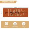 Artoid Mode Give Thanks Pumpkin Thanksgiving Welcome Decorative Doormat, Seasonal Fall Low-Profile Floor Rug Switch Mat for Indoor Outdoor 17×29 Inch(1’5″ x 3’11” (Rectangular))