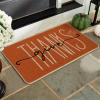 Artoid Mode Give Thanks Pumpkin Thanksgiving Welcome Decorative Doormat, Seasonal Fall Low-Profile Floor Rug Switch Mat for Indoor Outdoor 17×29 Inch(1’5″ x 2’5″)