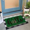 Artoid Mode Green Shamrock Hello St. Patrick’s Day Doormat, Home Decor Low-Profile Switch Rug Door Mat Floor Mat for Indoor Outdoor 17×29 Inch