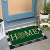 Artoid Mode Green Shamrock Home St. Patrick’s Day Doormat, Spring Home Decor Low-Profile Switch Rug Door Mat Floor Mat for Indoor Outdoor 17×29 Inch