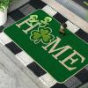 Artoid Mode Green Shamrock Home St. Patrick’s Day Doormat, Spring Home Decor Low-Profile Switch Rug Door Mat Floor Mat for Indoor Outdoor 17×29 Inch