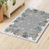 Artoid Mode Grey Snowman Deer Tree Christmas Area Rug, Winter Home Decor Low-Profile Washable Area Rugs for Entryway Bedroom Living Room Laundry Room Indoor 5×7 Feet(Grey Snowman)