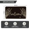 Artoid Mode Hand Bone Halloween Welcome Doormat, Home Decor Low-Profile Switch Rug Door Mat Floor Mat for Indoor Outdoor 17×29 Inch