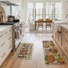 Artoid Mode Home Sweet Home Turkey Pumpkin Thanksgiving Kitchen Mats Set of 2, Home Decor Low-Profile Kitchen Rugs for Floor – 17×29 and 17×47 Inch