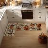 Artoid Mode Home Sweet Jack-O’-Lantern Pumpkin Halloween Kitchen Mats Set of 2, Low-Profile Decor Kitchen Rugs for Floor – 17×29 and 17×47 Inch(Brown)