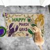 Artoid Mode Irises Lobster Happy Mardi Gras Doormat, Carnival Home Decor Low-Profile Switch Rug Door Mat Floor Mat for Indoor Outdoor 17×29 Inch