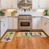 Artoid Mode Let’s Get Cray Happy Mardi Gras Welcome Decorative Kitchen Mats Set of 2, Home Party Low-Profile Home Kitchen Rugs – 17×29 and 17×47 Inch