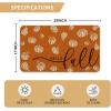 Artoid Mode Orange Pumpkins Hello Fall Doormat, Autumn Home Decor Low-Profile Switch Rug Door Mat for Indoor Outdoor 17×29 Inch(Orange)