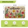 Artoid Mode Popsicles Flowers Welcome Summer Doormat, Home Decor Low-Profile Switch Rug Door Mat Floor Mat for Indoor Outdoor 17×29 Inch