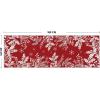 Artoid Mode Red Holly Snowflakes Christmas Runner Rug, Xmas Winter Home Decor Low-Profile Non-Slip Washable Area Rug for Kitchen Entryway Bedroom Bathroom Laundry Room Indoor 2×6 Feet(Red)