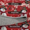 Artoid Mode Red Snowman Let It Snow Ball Christmas Door Mat, Xmas Winter Home Decor Low-Profile Non-Slip Washable Area Rug for Kitchen Entryway Bedroom Bathroom Laundry Room Indoor 2×3 Feet(Red)