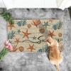 Artoid Mode Sea Shell Starfish Coral Summer Doormat, Home Decor Low-Profile Switch Rug Door Mat Floor Mat for Indoor Outdoor 17×29 Inch