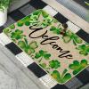 Artoid Mode Shamrock Welcome St. Patrick’s Day Doormat, Spring Home Decor Low-Profile Switch Rug Door Mat Floor Mat for Indoor Outdoor 17×29 Inch