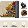 Artoid Mode Turkey Pumpkin Thanksgiving Kitchen Mats Set of 2, Give Thanks Home Decor Low-Profile Kitchen Rugs for Floor – 17×29 and 17×47 Inch