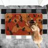 Artoid Mode Turkey Pumpkins Thanksgiving Doormat, Thanksful Home Decor Low-Profile Switch Rug Floor Mat Door Mat for Outdoor Indoor 17×29 Inch