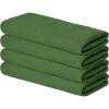 Artoid Mode 100% Cotton Navy Blue Waffle Weave Kitchen Dish Cloths, 13×28 Inch Ultra Soft Absorbent Quick Drying Kitchen Dish Towels Set of 4(Olive Green)