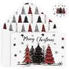 Artoid Mode 24 Pack Merry Christmas Thank You Cards Star Snowflake Xmas Tree Greeting Cards Gift With Envelope Sticker Blank Note Cards for Birthday Wedding Baby Shower Bridal Shower, 4 x 6 Inch