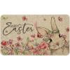 Artoid Mode Bunny Rabbits Floral Easter Doormat, Elegant Home Decor Low-Profile Switch Rug Door Mat Floor Mat for Indoor Outdoor 17×29 Inch