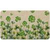 Artoid Mode Clover Shamrock St. Patrick’s Day Doormat, Spring Home Decor Low-Profile Switch Rug Door Mat Floor Mat for Indoor Outdoor 17×29 Inch