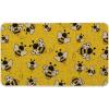 Artoid Mode Cute Yellow Bee Summer Home Decor Low-Profile Switch Rug Door Mat for Indoor Outdoor 17×29 Inch