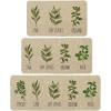 Artoid Mode Parsley Sage Oregano Basil Bay Leaves Decorative Kitchen Mats Set of 2, Seasonal Holiday Party Low-Profile Floor Mat for Home Kitchen – 17×29 and 17×47 Inch(17″x29″/17″x36″/17″x47″)