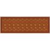 Artoid Mode Rust Orange Floral Geometric Modern Fall Area Rug, Autumn Thanksgiving Home Decor Non Slip Washable Area Rug for Entryway Bedroom Living Room Laundry Room Indoor 5×7 Feet(Rust Orange)