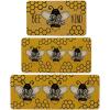 Artoid Mode Yellow Bee Kind Spring Kitchen Mats Set of 2, Summer Home Decor Low-Profile Kitchen Rugs for Floor – 17×29 and 17×47 Inch(Yellow)