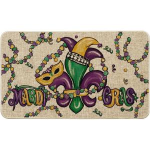 Artoid Mode Carrot Rabbits Bunny Easter Doormat, Home Decor Low-Profile Switch Rug Door Mat Floor Mat for Indoor Outdoor 17×29 Inch