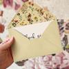 Artoid Mode 24 Pack Wildflower Thank You Cards Vintage Flower Greeting Cards Gift With Envelope Sticker Blank Note Cards for Birthday Wedding Baby Shower Bridal Shower, 4 x 6 Inch(Brown)