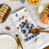 Artoid Mode Blue Pumpkin Fall Kitchen Towels Dish Towels, 18×26 Inch Farmhouse Maple Leaves Autumn Decoration Hand Towels Set of 2