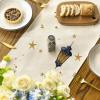 Artoid Mode Castle Lantern Flower Ramadan Table Runner, Seasonal Kitchen Dining Table Decoration for Home Party Decor 13×72 Inch(Beige)