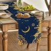 Artoid Mode Castle Lantern Moon Ramadan Table Runner, Seasonal Kitchen Dining Table Decoration for Home Party Decor 13×72 Inch