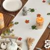 Artoid Mode Cross Pumpkins Fall Table Runner, Bless This Home Seasonal Autumn Kitchen Dining Table Decoration for Home Party Decor 13×72 Inch(Beige)