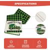 Artoid Mode Green and Black Buffalo Plaid Truck Christmas Table Runner, Seasonal Winter Xmas Holiday Kitchen Dining Table Decoration for Indoor Outdoor Home Party Decor 13 x 72 Inch