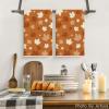 Artoid Mode Orange Maple Leaves Fall Kitchen Towels Dish Towels, 18×26 Inch Farmhouse Autumn Decoration Hand Towels Set of 2