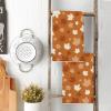 Artoid Mode Orange Maple Leaves Fall Kitchen Towels Dish Towels, 18×26 Inch Farmhouse Autumn Decoration Hand Towels Set of 2