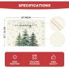 Artoid Mode Pine Tree Snowflake Merry Christmas Placemats Set of 4, 12×18 Inch Seasonal Winter Xmas Holiday Table Mats for Party Kitchen Dining Decoration(Beige)