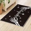 Artoid Mode Skull Gothic Happy Halloween Area Rug, Party Home Decor Low-Profile Non-Slip Washable Large Rug for Living Room Bedroom Farmhouse Dining Room Kids Playroom 5×7 Feet(Black)