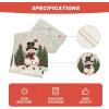 Artoid Mode Snowman Christmas Birds Trees Table Runner, Seasonal Winter Xmas Holiday Kitchen Dining Table Decoration for Indoor Outdoor Home Party Decor 13 x 72 Inch(Silver)
