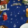 Artoid Mode Snowman Christmas Birds Trees Table Runner, Seasonal Winter Xmas Holiday Kitchen Dining Table Decoration for Indoor Outdoor Home Party Decor 13 x 72 Inch(Blue)