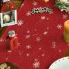 Artoid Mode Snowman Christmas Birds Trees Table Runner, Seasonal Winter Xmas Holiday Kitchen Dining Table Decoration for Indoor Outdoor Home Party Decor 13 x 72 Inch(Red)