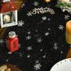 Artoid Mode Snowman Christmas Birds Trees Table Runner, Seasonal Winter Xmas Holiday Kitchen Dining Table Decoration for Indoor Outdoor Home Party Decor 13 x 72 Inch(Black)
