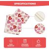 Artoid Mode Ture Love Heart Valentine’s Day Table Runner, Seasonal Kitchen Dining Table Decoration for Home Party Decor 13×72 Inch(Pink)