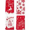 Artoid Mode Elk Snow Merry Christmas Kitchen Dish Towels Blue, 18 x 26 Inch Winter Xmas Holiday Ultra Absorbent Drying Cloth Tea Towels for Cooking Baking Set of 4(Red)