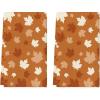 Artoid Mode Orange Maple Leaves Fall Kitchen Towels Dish Towels, 18×26 Inch Farmhouse Autumn Decoration Hand Towels Set of 2