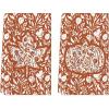 Artoid Mode Orange Maple Leaves Pumpkin Fall Kitchen Towels Dish Towels, 18×26 Inch Farmhouse Flowers Decoration Hand Towels Set of 2(Orange)