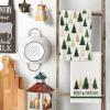 Artoid Mode Beige Star Xmas Tree Merry Christmas Kitchen Towels Dish Towels, 18×26 Inch Farmhouse Holiday Winter Decoration Cleaning Set of 2(Beige)