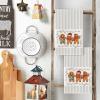 Artoid Mode Beige Stripes Gingerbread Candy Christmas Kitchen Towels Dish Towels, 18×26 Inch Farmhouse Holiday Winter Decoration Cleaning Set of 2(Beige)