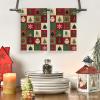 Artoid Mode Checkered Xmas Tree Ornaments Christmas Kitchen Towels Dish Towels, 18×26 Inch Farmhouse Holiday Snowflake Decoration Cleaning Set of 2